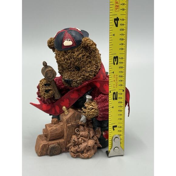 Heart Patch Place Bear Carving Train Figurine First Edition 1997 - Picture 6 of 8